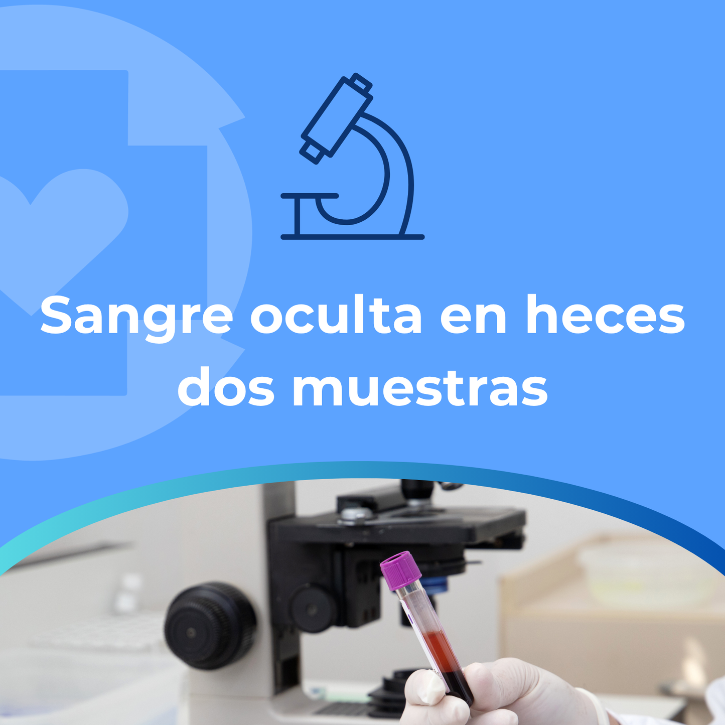 Sangre oculta en heces dos muestras