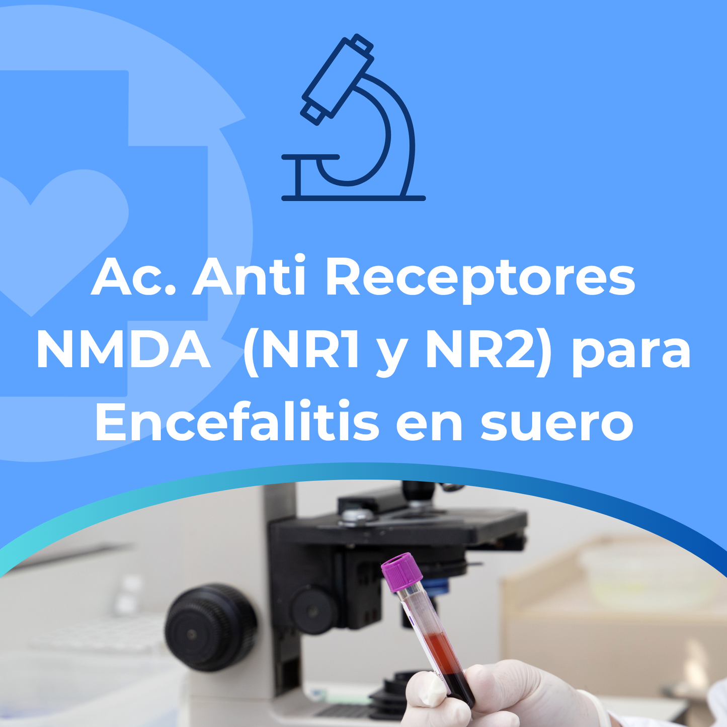 Ac. Anti Receptores NMDA  (NR1 y NR2) para Encefalitis en suero