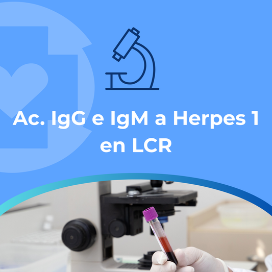 Ac. IgG e IgM a Herpes1en LCR (L-V)