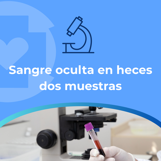 Sangre oculta en heces dos muestras