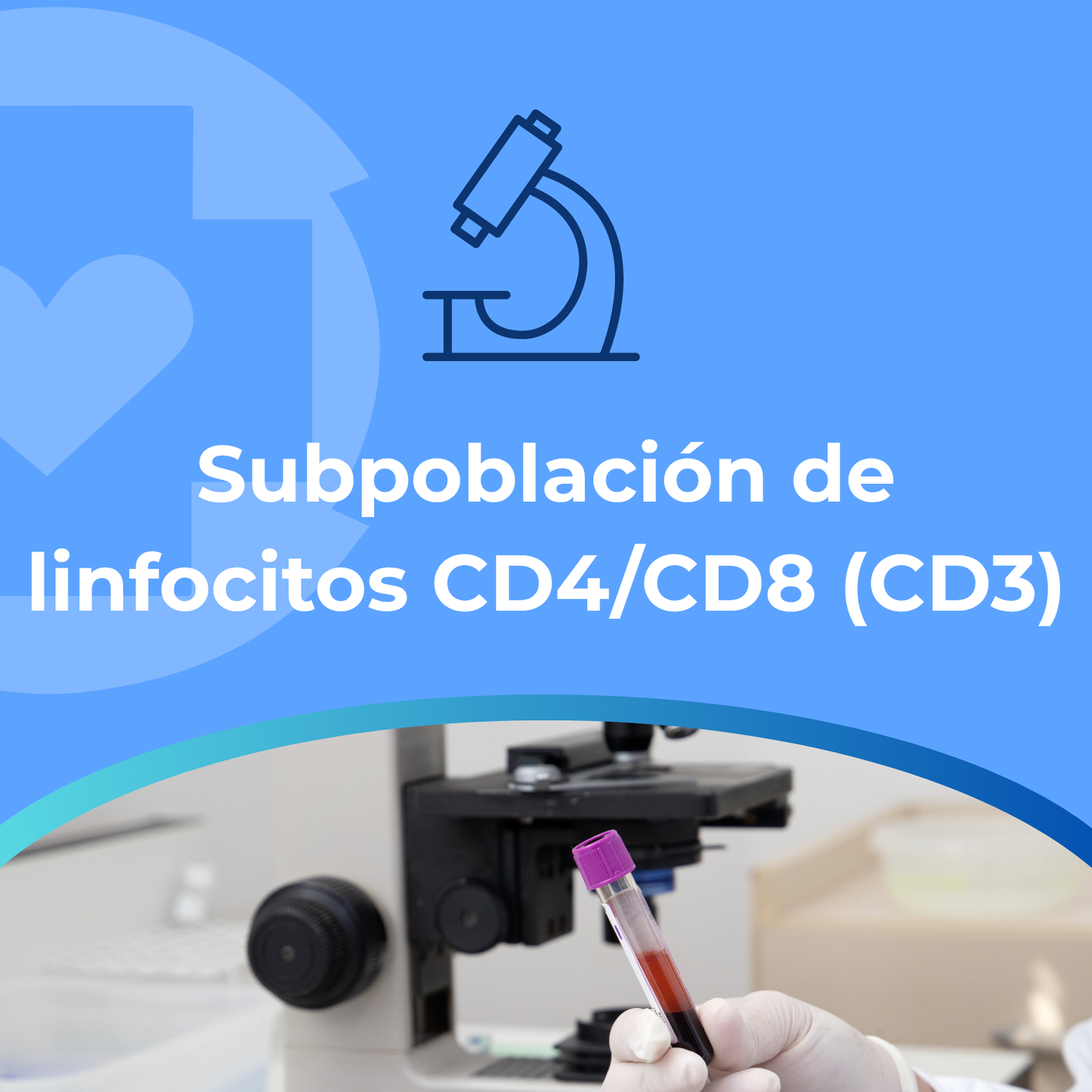 Subpoblación de linfocitos CD4/CD8 (CD3)