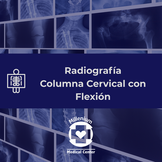 Columna cervical con flexion
