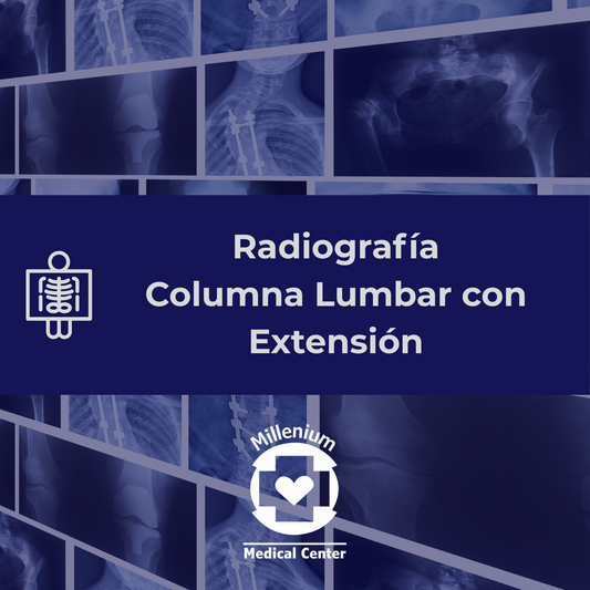 Columna lumbar con extension
